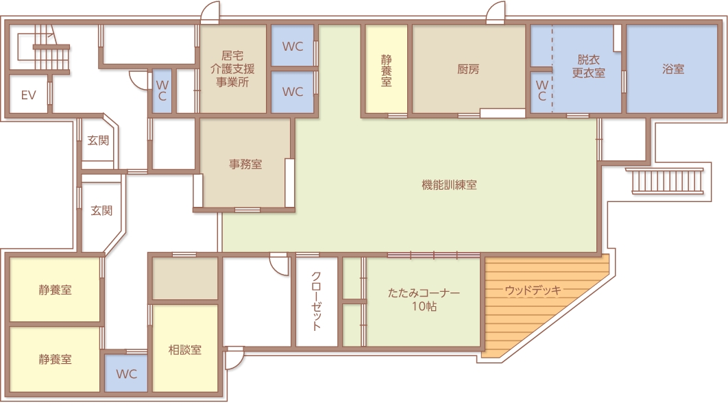 楽家生デイサービス平面図